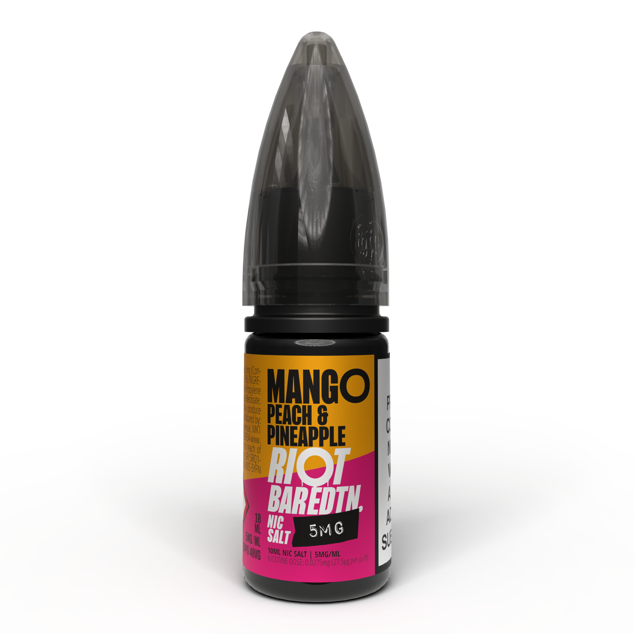 Riot BAR EDTN - Mango Peach & Pineapple - Nic Salt E-Liquid – 10ml